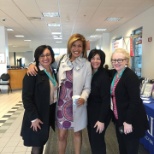 Hoda Kotb, news anchor and co-host of Today with Kathie Lee & Hoda, stopped by FM Global's trade sho