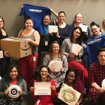 GlobalTranz's Red Team organized a holiday card donation event.