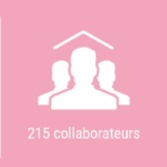 215 collaborateurs