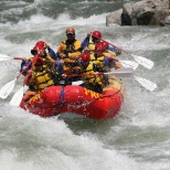 Rafting for one of our company retreat activities.