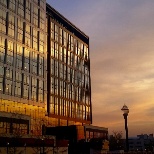 Sunset from the new Partners Healthcare Corporate Headquarters in Somerville, MA