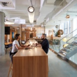 The lounge in Shopify's Montreal office