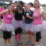 Tutu cute at the Susan G. Komen Breast Cancer Walk!