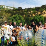 Winners of the latest performance competition hit the fields in Hollywood for Bubble Soccer!