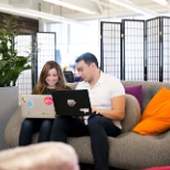 Soft seating for quick meetings!